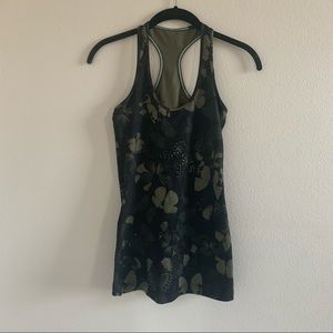 Lululemon green butterfly workout top